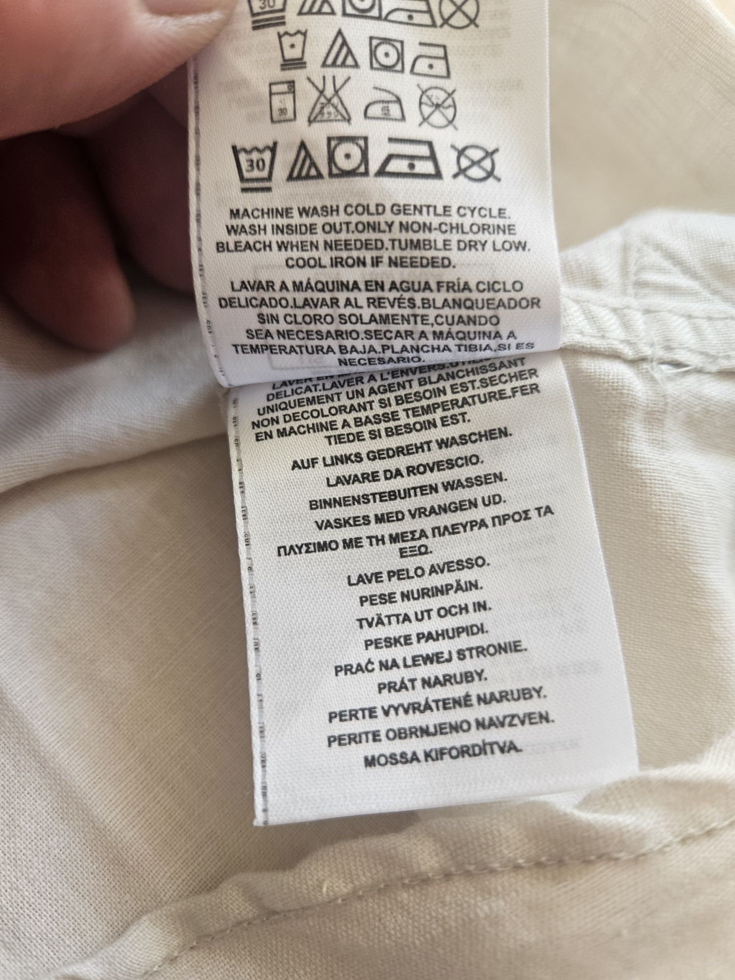 Stylowa koszula męska Guess lniana stylowa lekka z krótkim rękawem L M