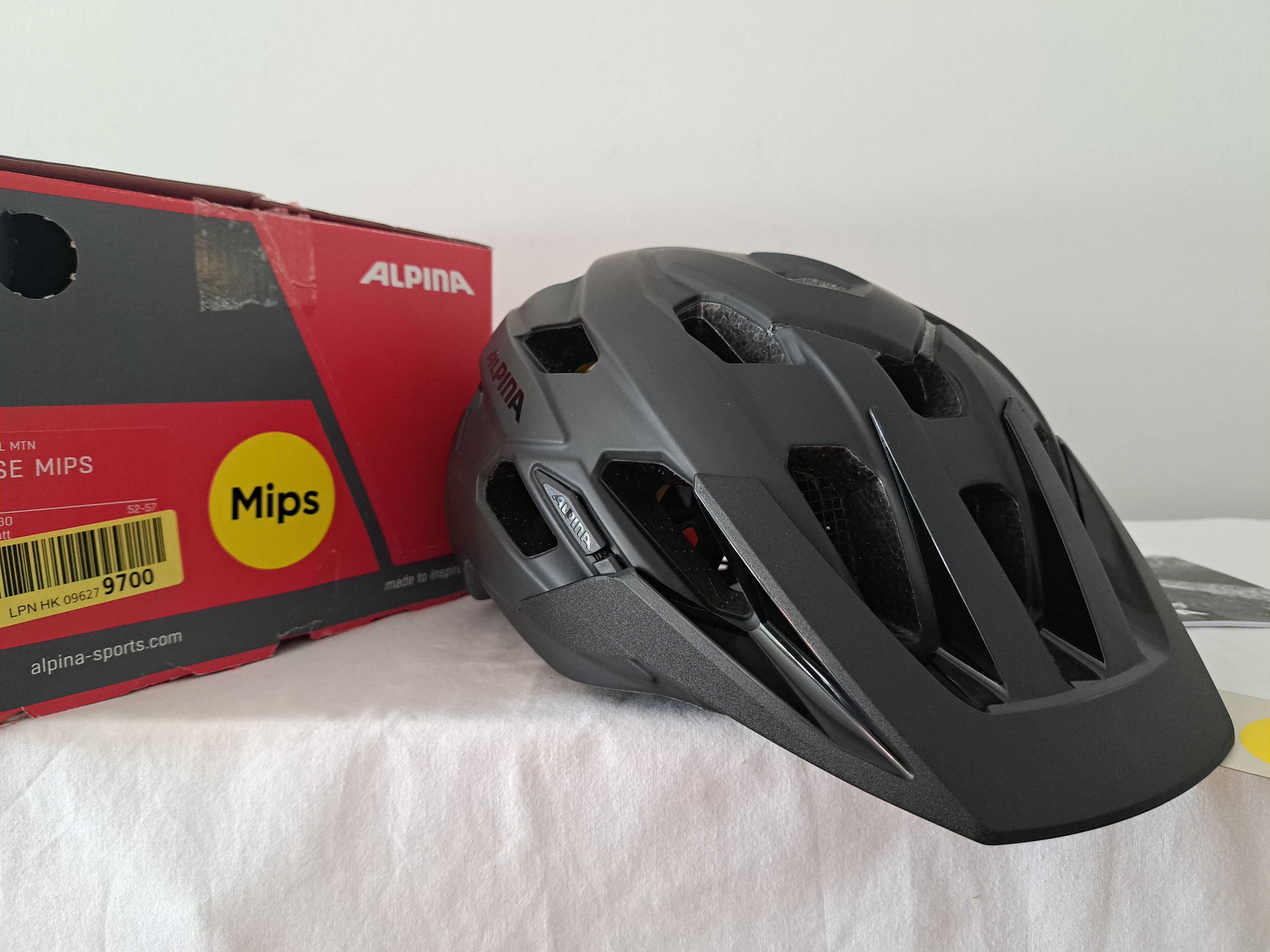 Kask rowerowy Alpina Plose Mips Black Matt M 52-57cm