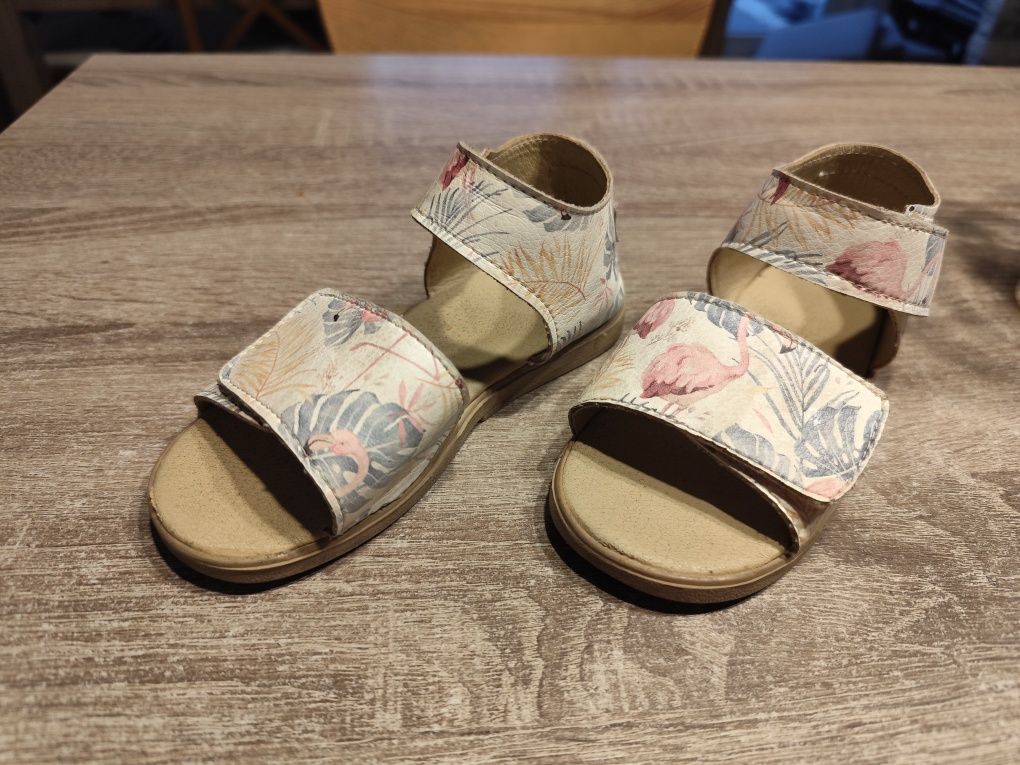 Sandały slippers family 27 flamingi