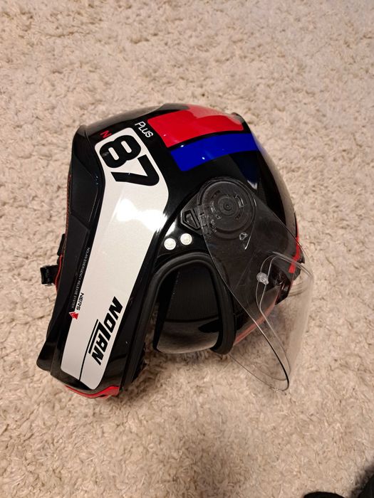 Шлем Nolan N87 триколор