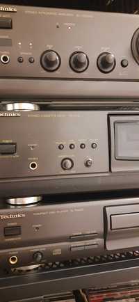 Technics wzmacniacz odtwarzacz CD i magnetofon