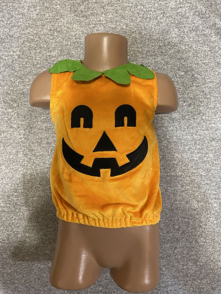 Детский костюм для хэллоуина на рост 86-92 см (1-2 года). Костюм тыквы
