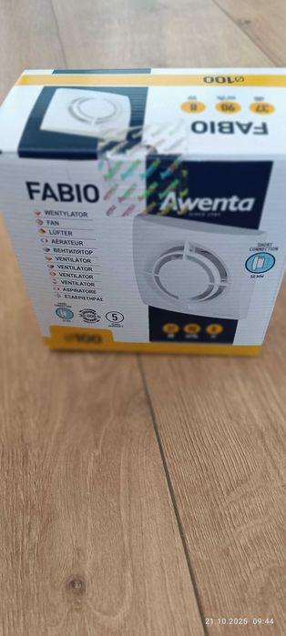 Wentylator łazienkowy - z czujnikiem wilgotności - Fabio WFB 100 H