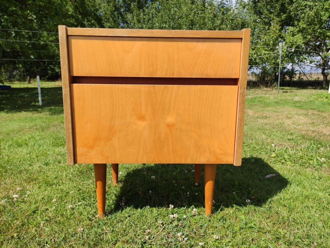 Stara szafka nocna vintage retro PRL DDR  patyczak