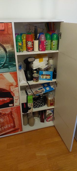 Sapateira 3 compartimentos + 4 prateleiras