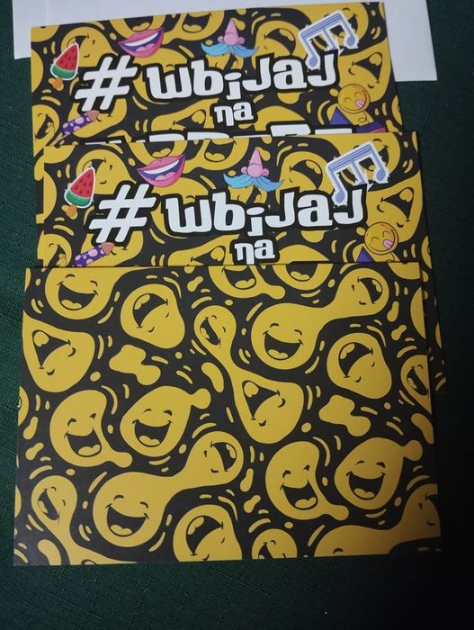 Zaproszenia na imprezę/urodziny 3 szt.z kopertami