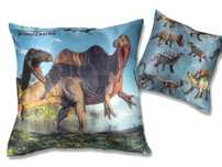 Poduszka z wypełnieniem/suwak - Prehistoric World of Dinosaurs CARMANI