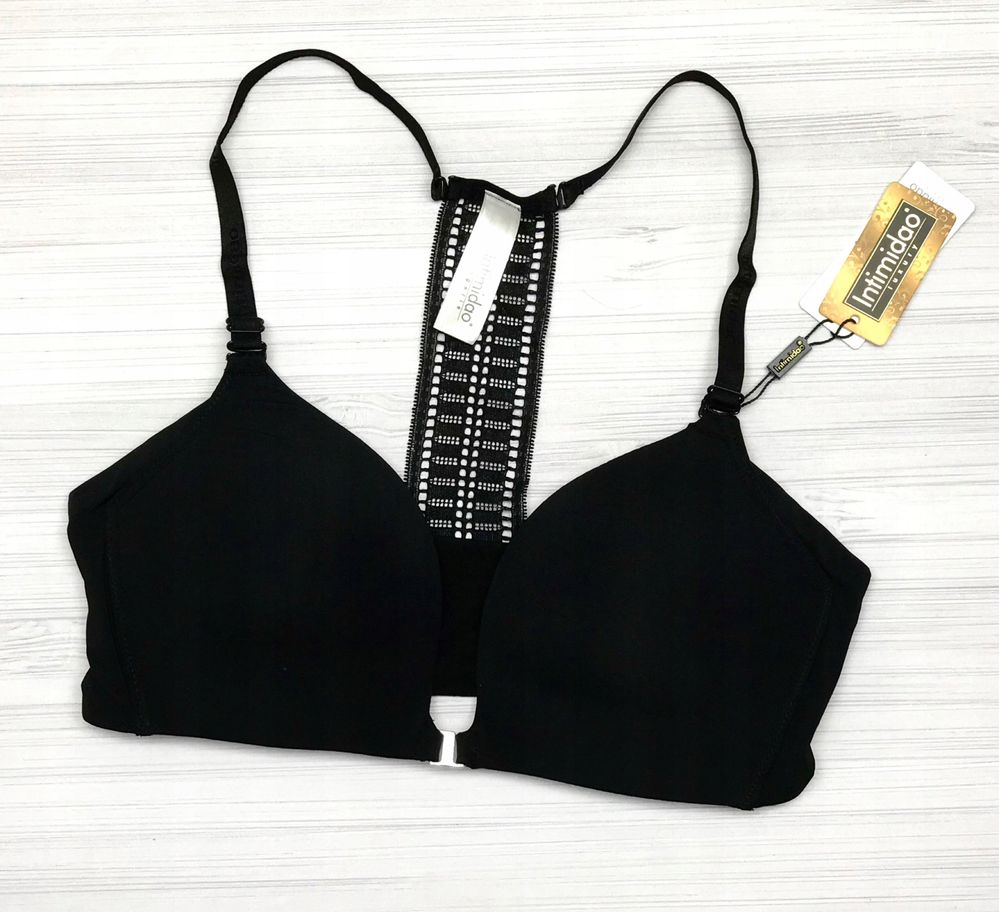 75B 80B 85B Biustonosz push-up zapinany z przodu Intimidao