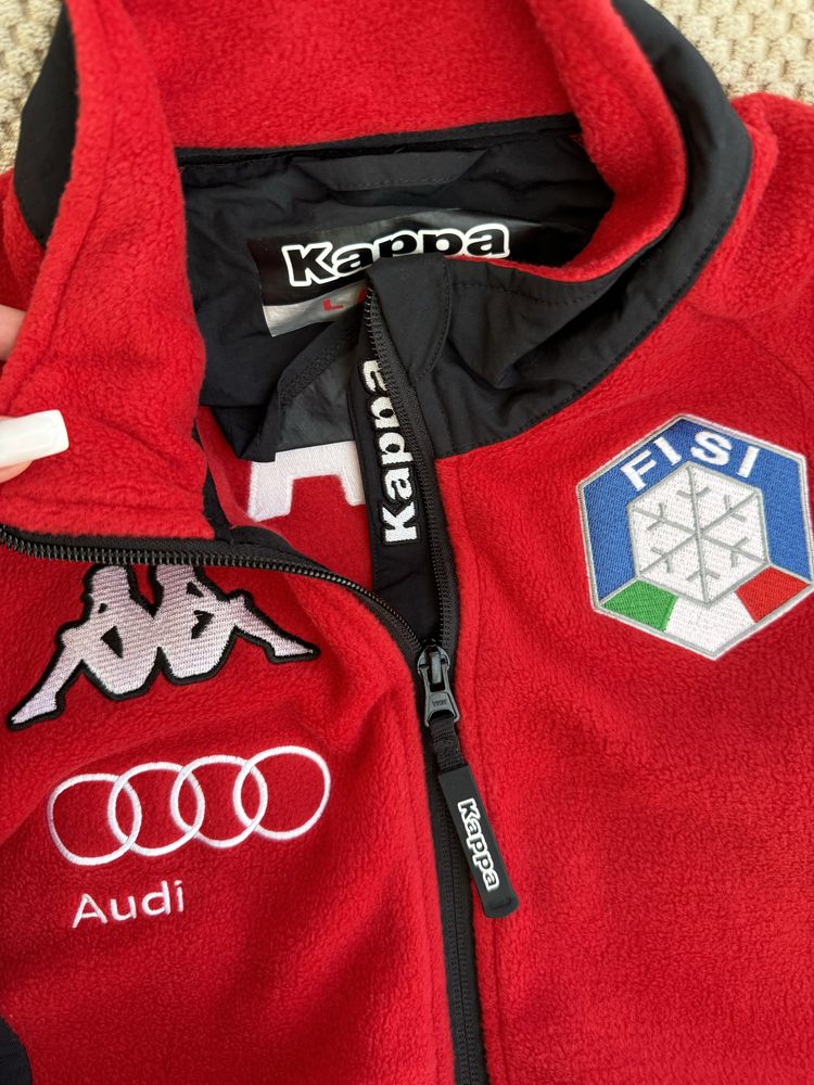 Жіноча толстовка кофта зіп худі червона Kappa Italia