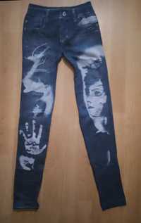 Nowe legginsy zimowe imitacja jeansu