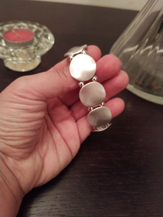 Pulseira prateada, elegante e original - Parfois - Nova!