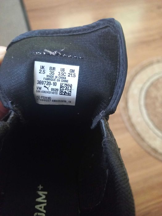 Оригінальні Кросівки Puma для  дівчинки 35 розмір