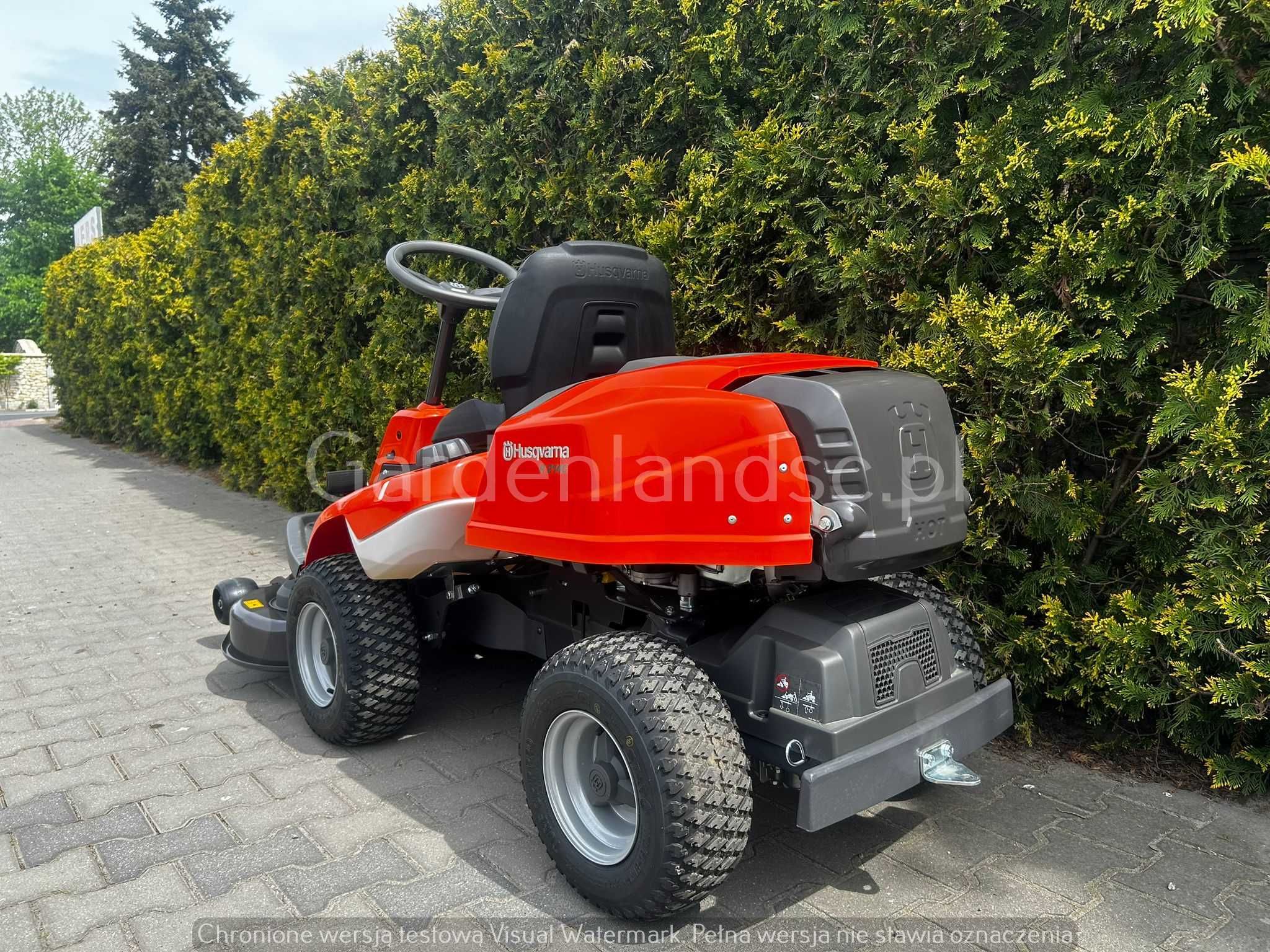 NOWY Rider traktorek kosiarka Husqvarna R 214C z kosiskiem 94cm