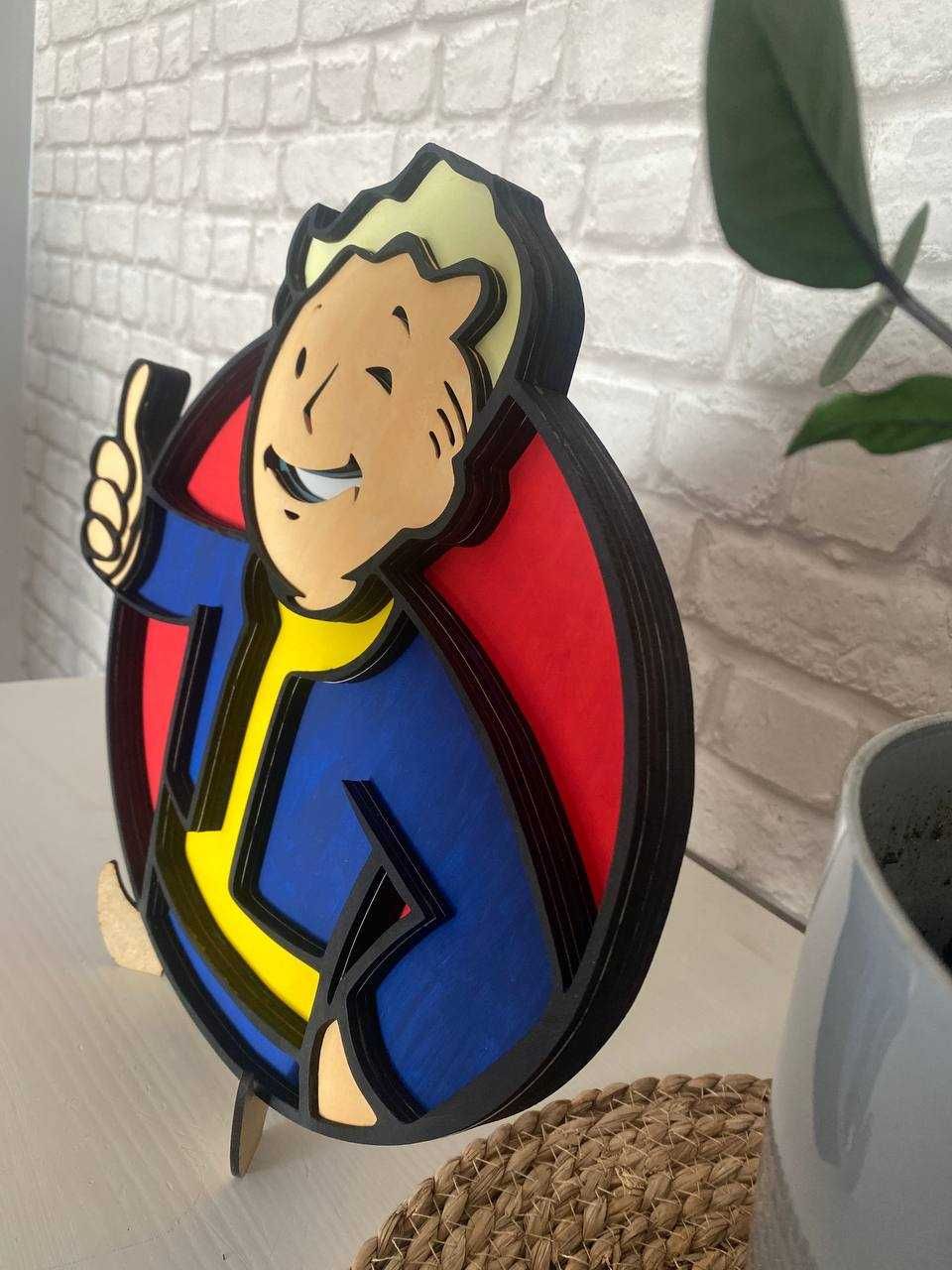 Obraz 3D VAULT-BOY 6 warstw, dekoracja prezent