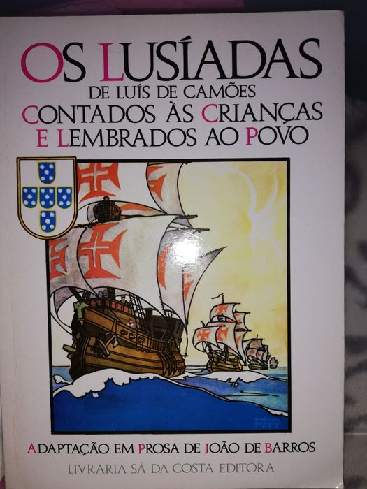 3 livros adaptados em prosa Peregrinação, A Odisseia e Os Lusíadas