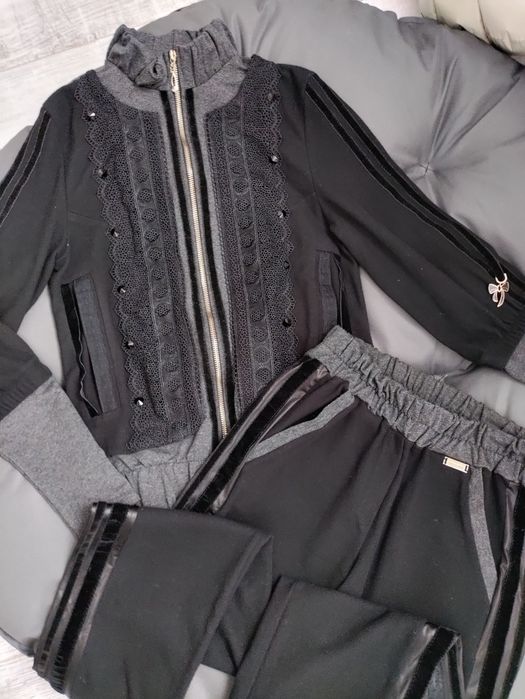 Костюм осінній спорт шик в стилі twin-set