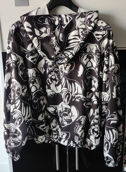 Włoska bluza z kapturem - buldog francuski - 2XL- 4XL ( Patrz wymiary
