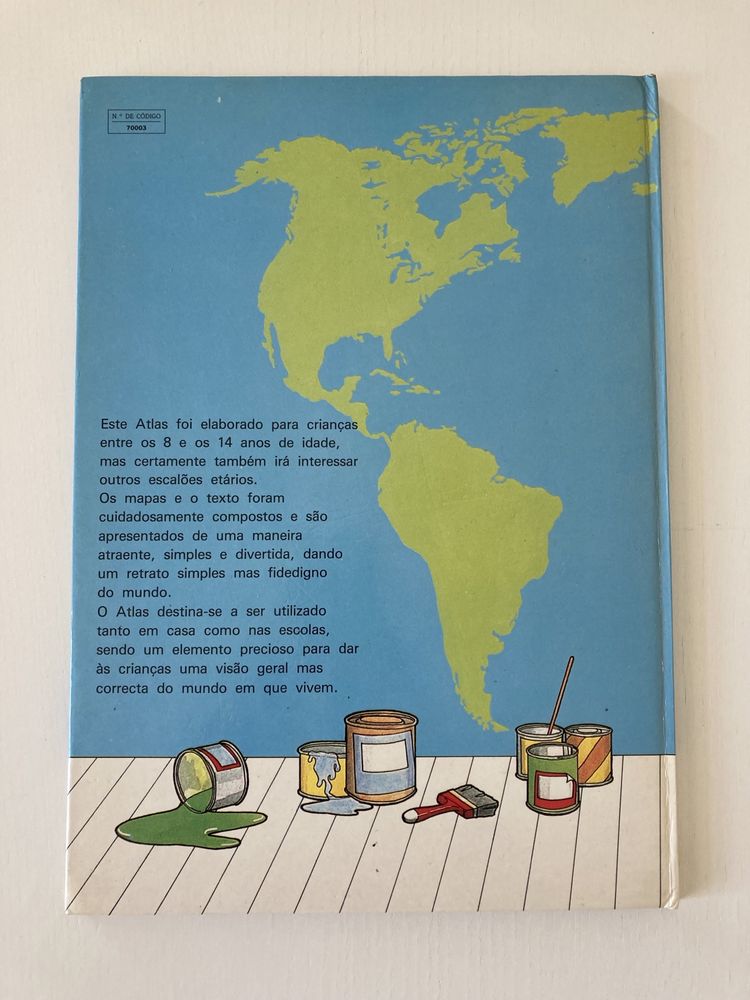 Livro Atlas Infantil Editora – Porto Editora (Anos 80)