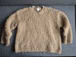 H&M ciepły puszysty sweter camel XL