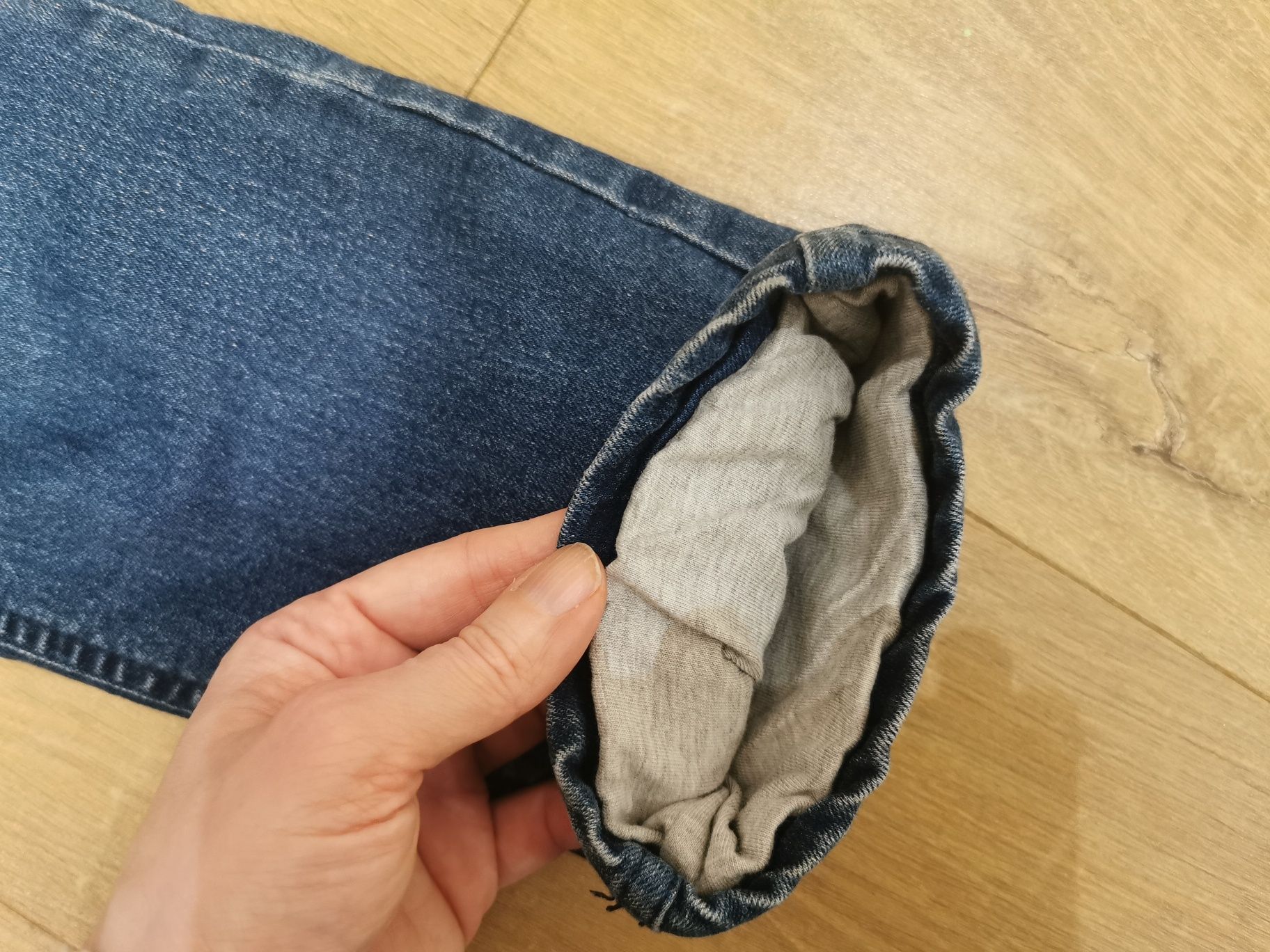 Thermal jeans ocieplane jeansy spodnie c&a