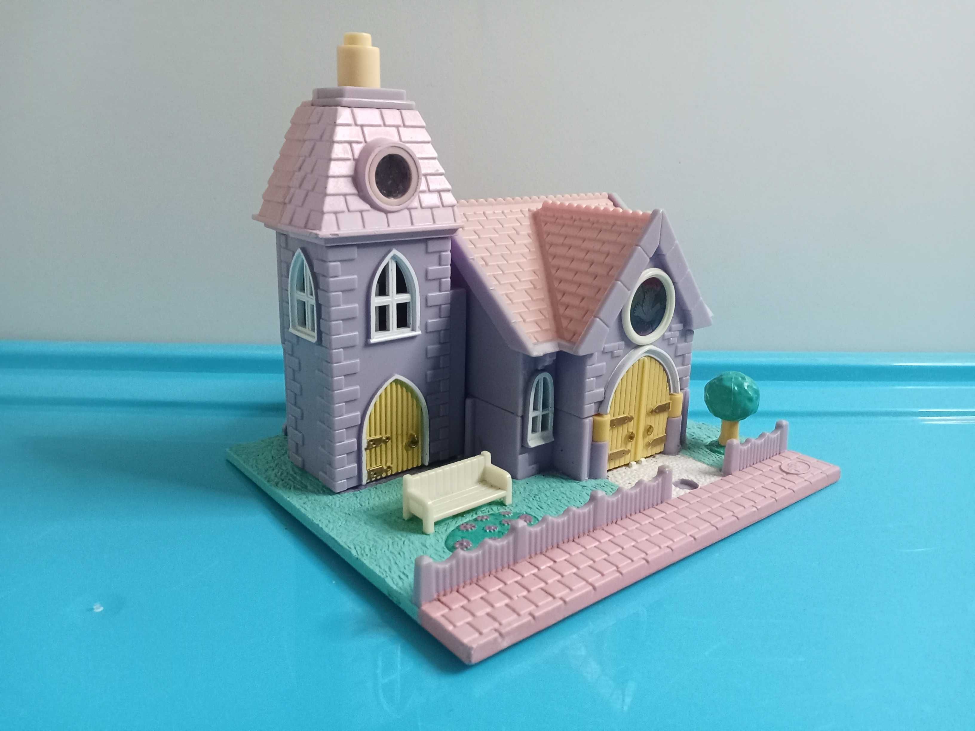 Vintage 1993 Polly Pockets Wedding Chapel. Поллі Покет Bluebird