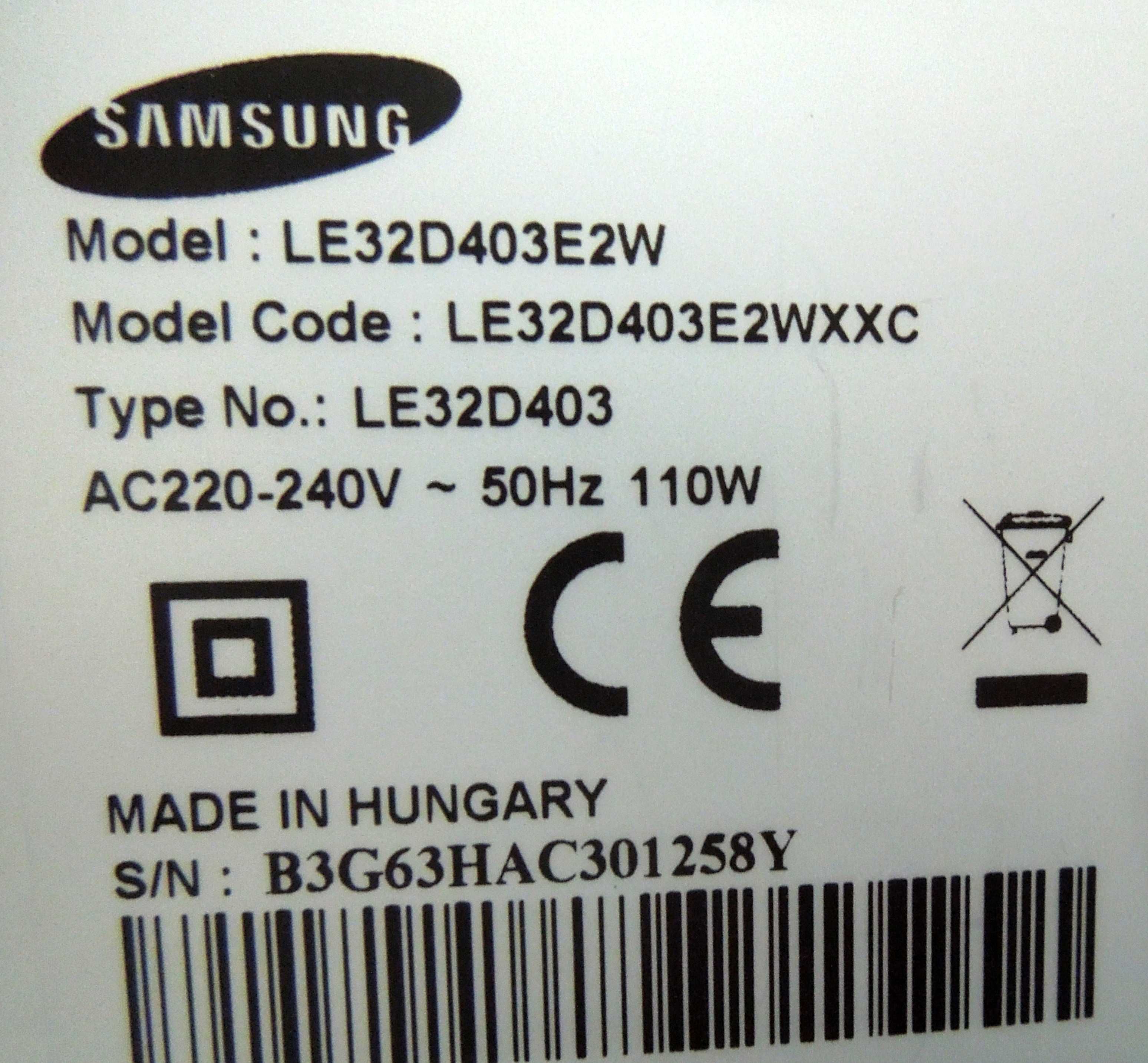 TV LCD Samsung 32'' - LE32D403E2W - Como nova, quase sem uso