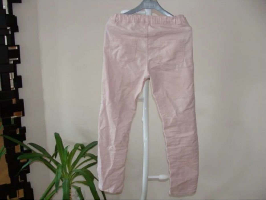 H&M rozowe spodnie tregginsy 134 na 8-9 lat