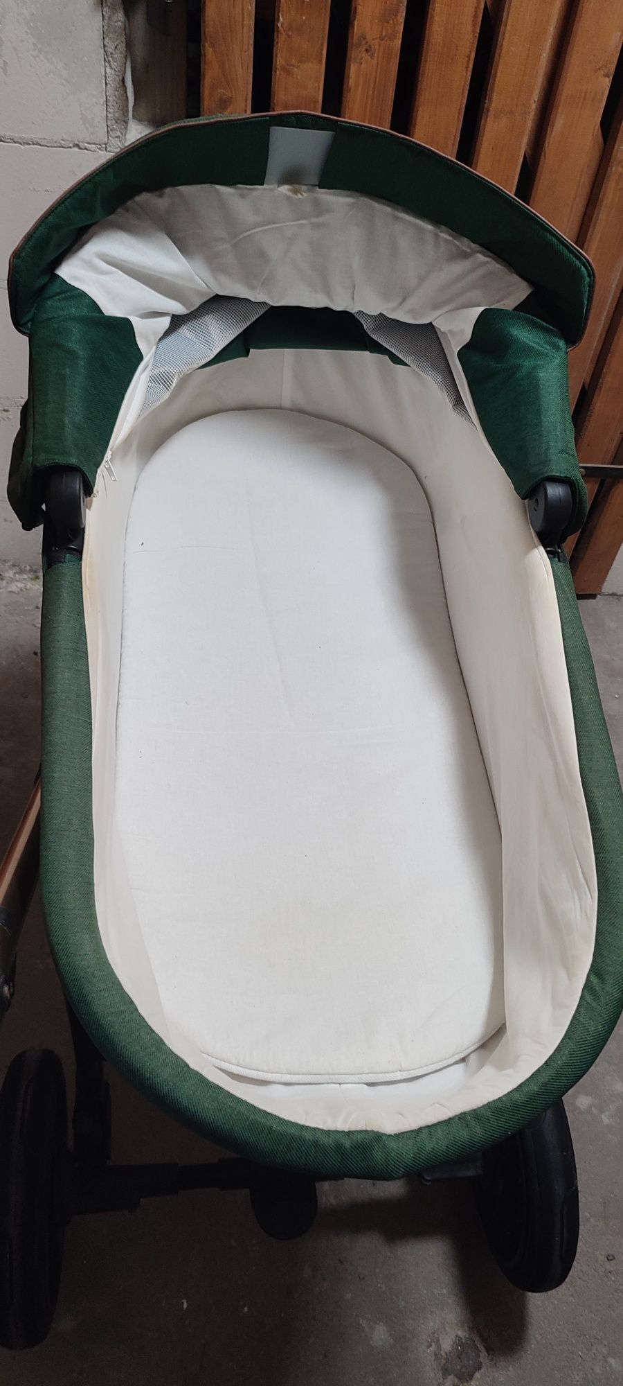 Wózek Bebetto 2w1 + śpiworek cottonmoose