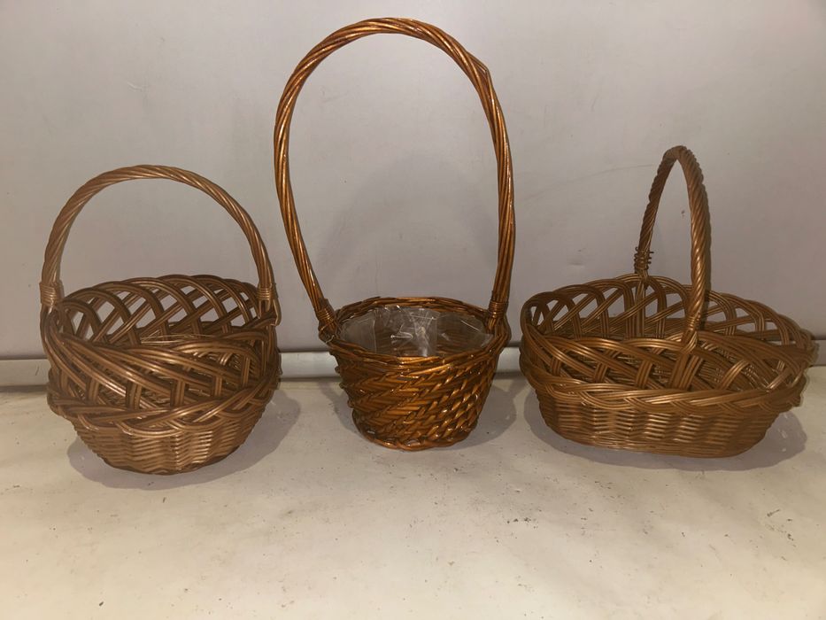 Koszyczki WIKLINOWE - 5 sztuk