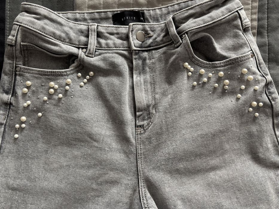 Jeansy z perelkami MOHITO 38