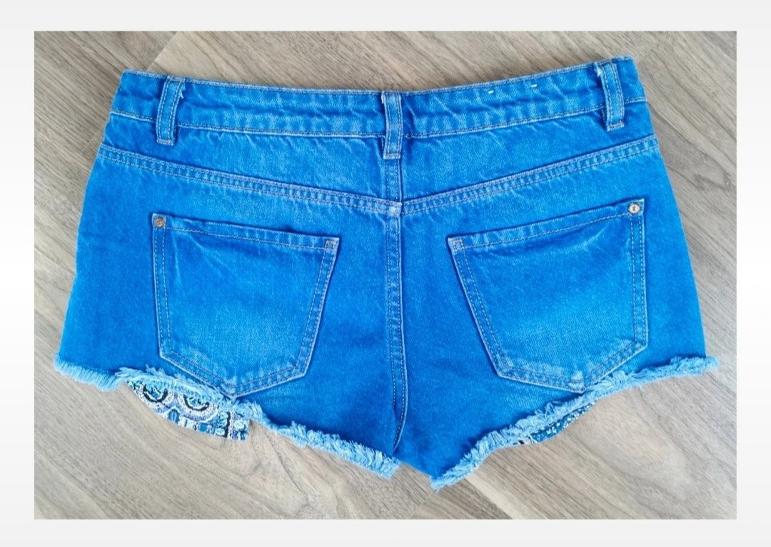 Szorty jeansowe Hotpant (S/M) #niebieskie #krótkie