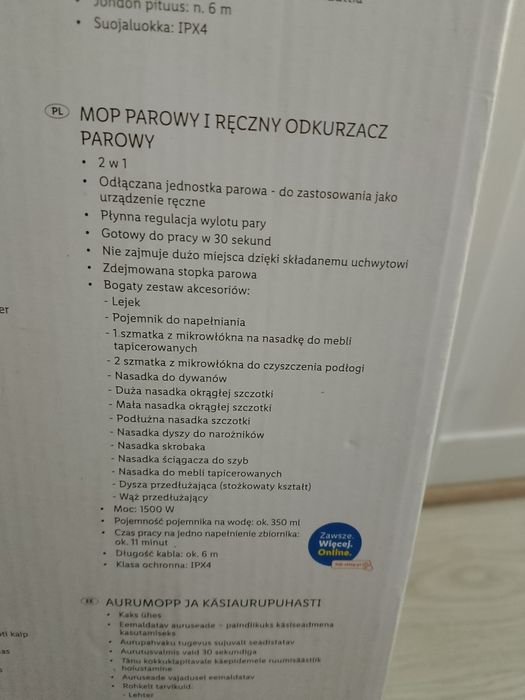 Mop parowy SilverCrest 2w1