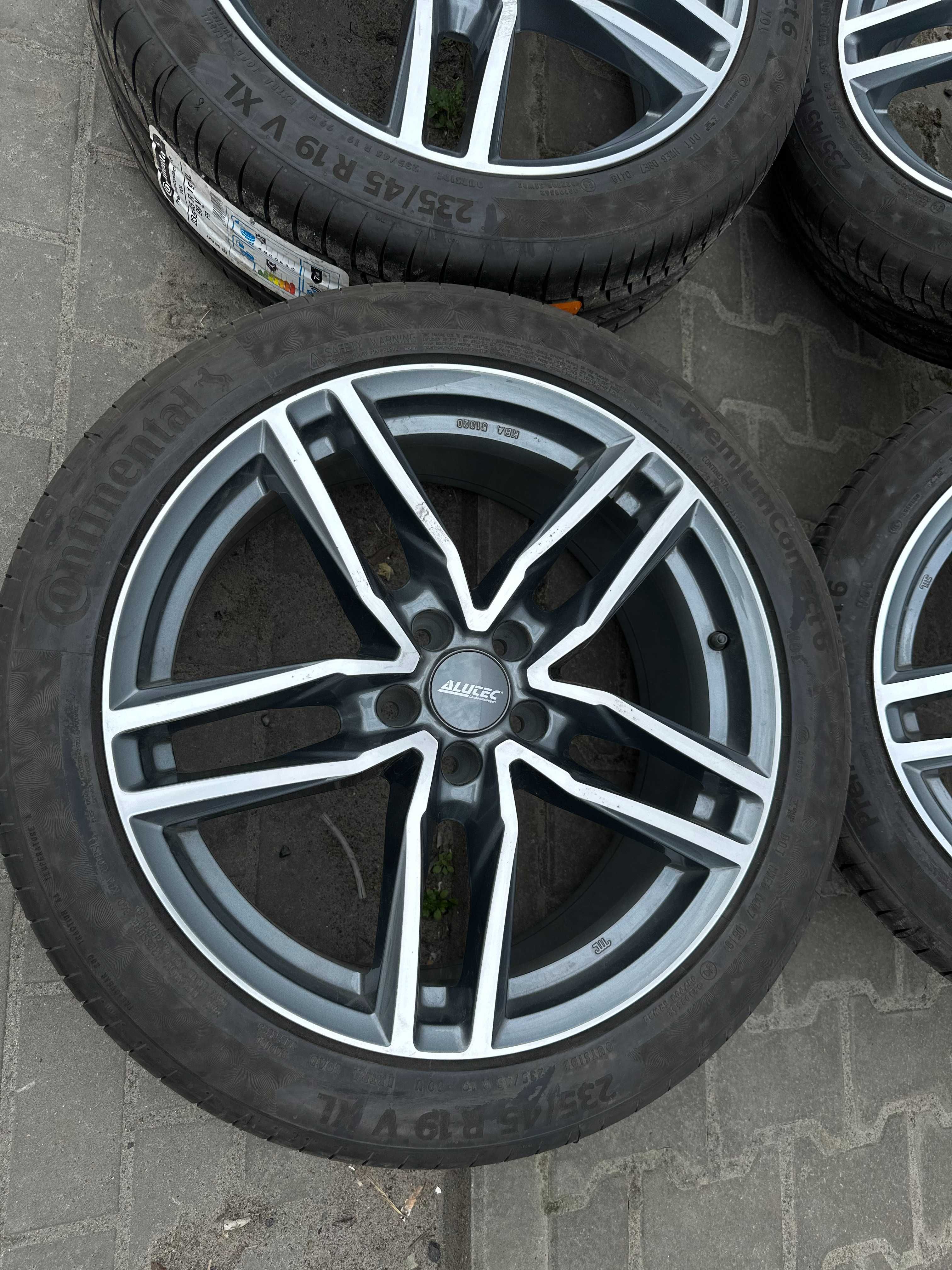Диски Alutec 5/112 R19 8J ET45+нові 235/45R19 Continental Premium6