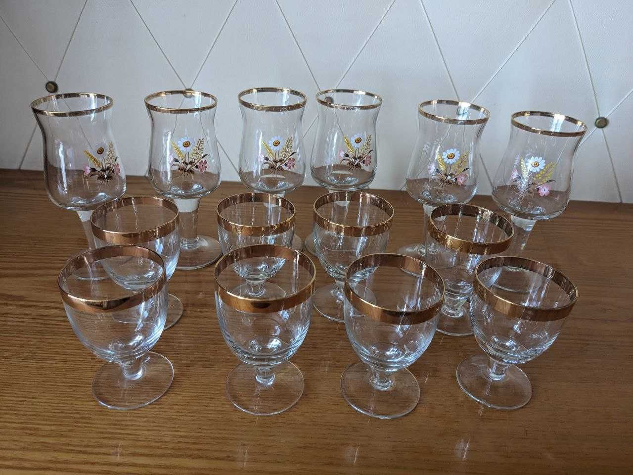 Набір Скляні рюмочки (6 шт + 8 шт) для алкоголю