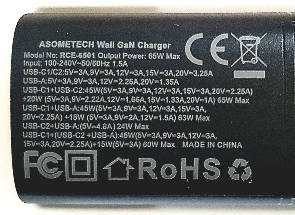 SZYBKA Ładowarka GaN 65W PD USB-C do iPhone 14 Samsung