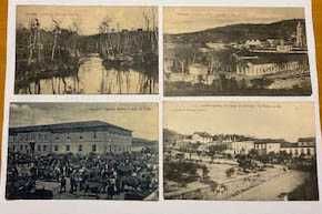 Conjunto de postais antigos para Colecionador