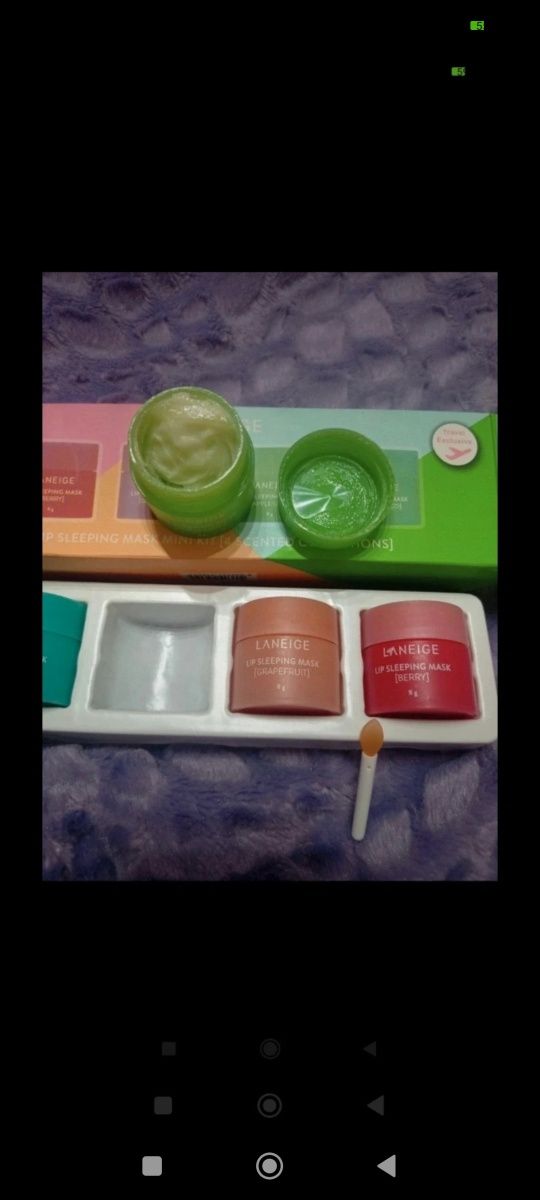 Laneige 4 Mini Máscaras de Lábios