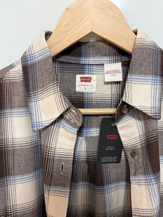 Сорочка Levi’s, картата рубашка жіноча в клітинку, S, нова, оригінал