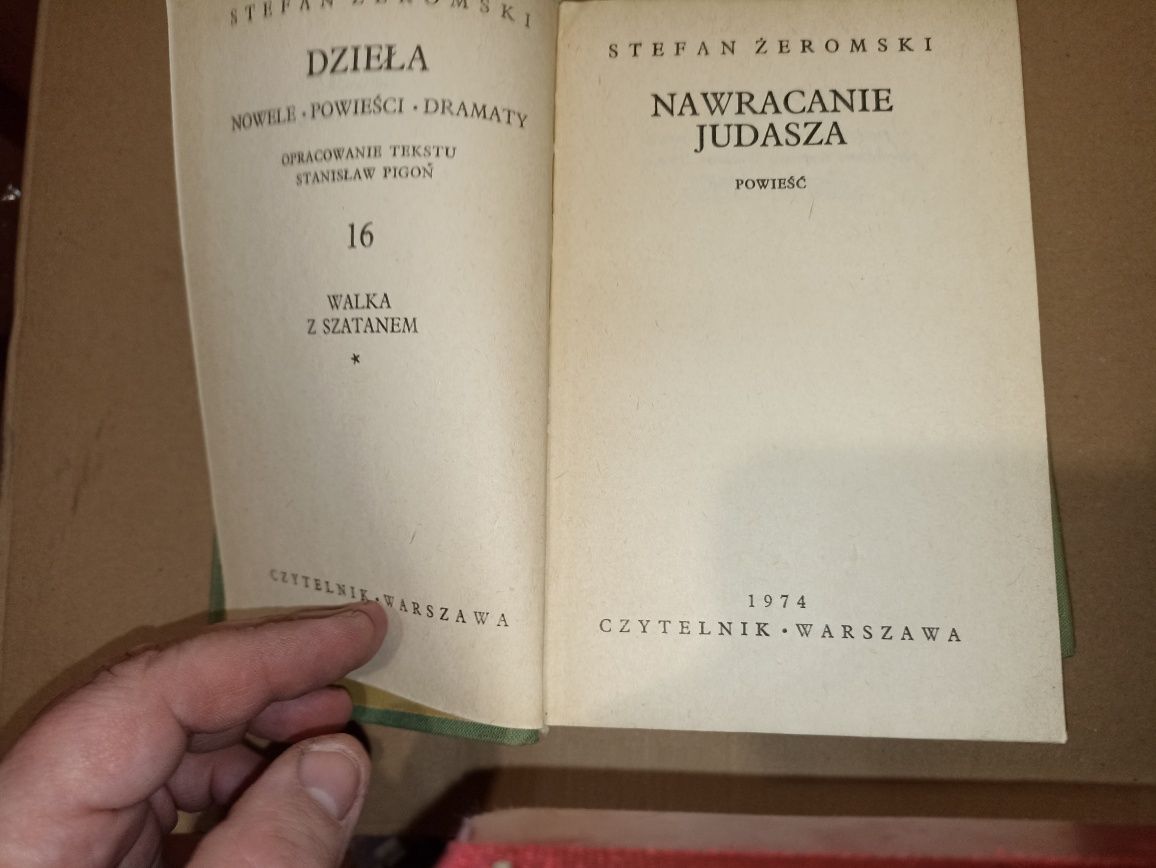 Trylogia ,,Walka z szatanem,, Stefan Żeromski  wydanie z 1974r