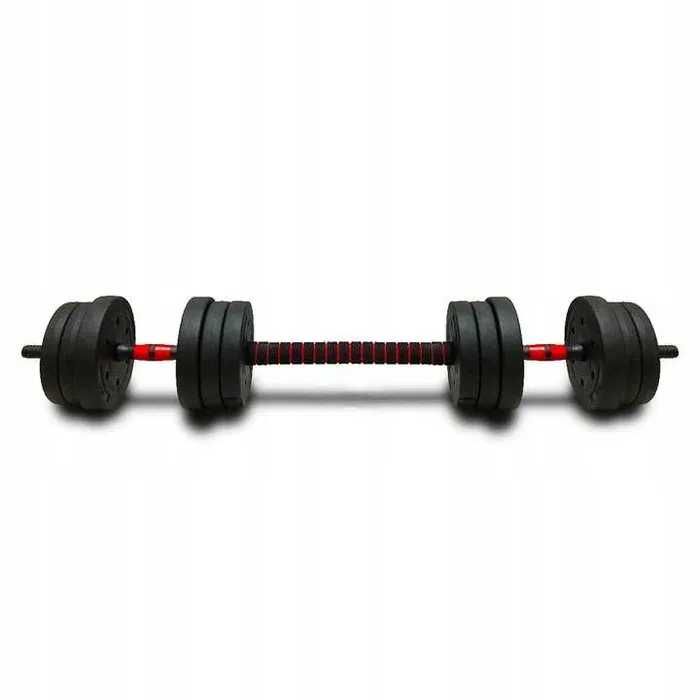 Hantle bitumiczne regulowane 2x10 kg z Łącznikiem zestaw gryfy talerze