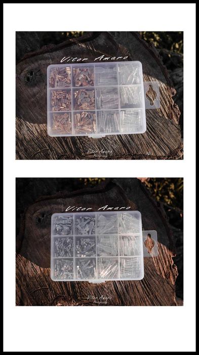 Caixa com 270 Terminais/Isolamentos 6 Medidas (2 Cores) | NOVAS