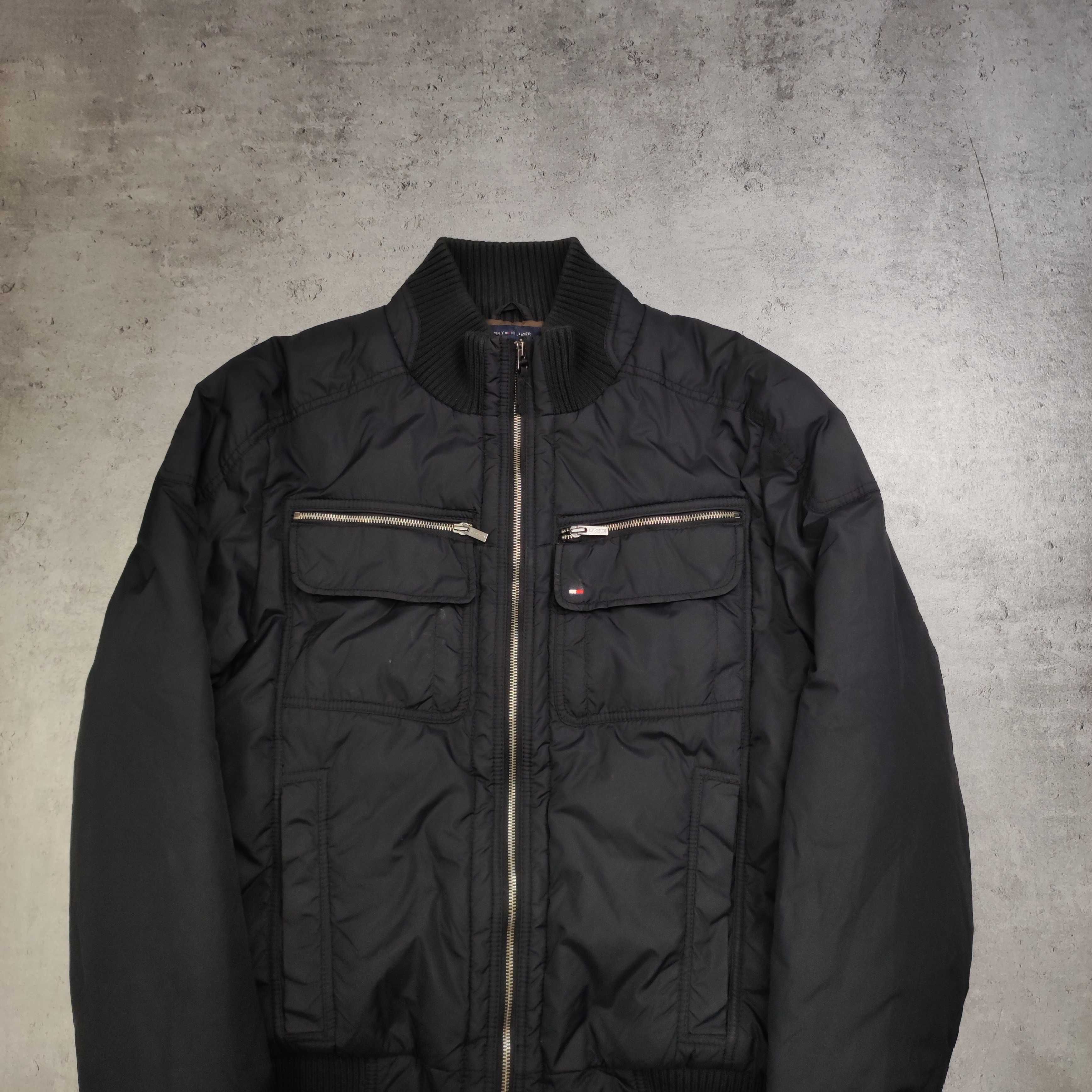 MĘSKA PREMIUM Kurtka Przejściowa Rozpinana Suwaki Tommy Hilfiger Logo