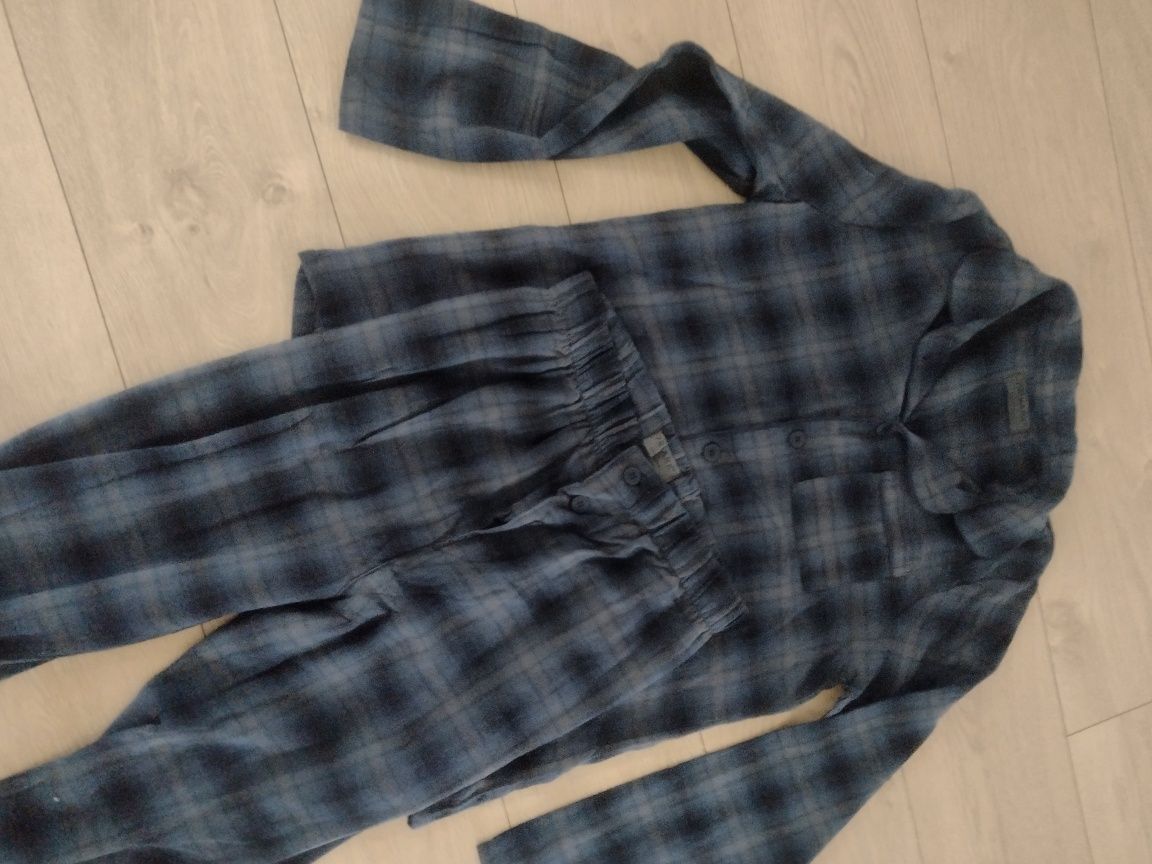 Piżama spodnie i koszula w kratę nowa Primark 40/42