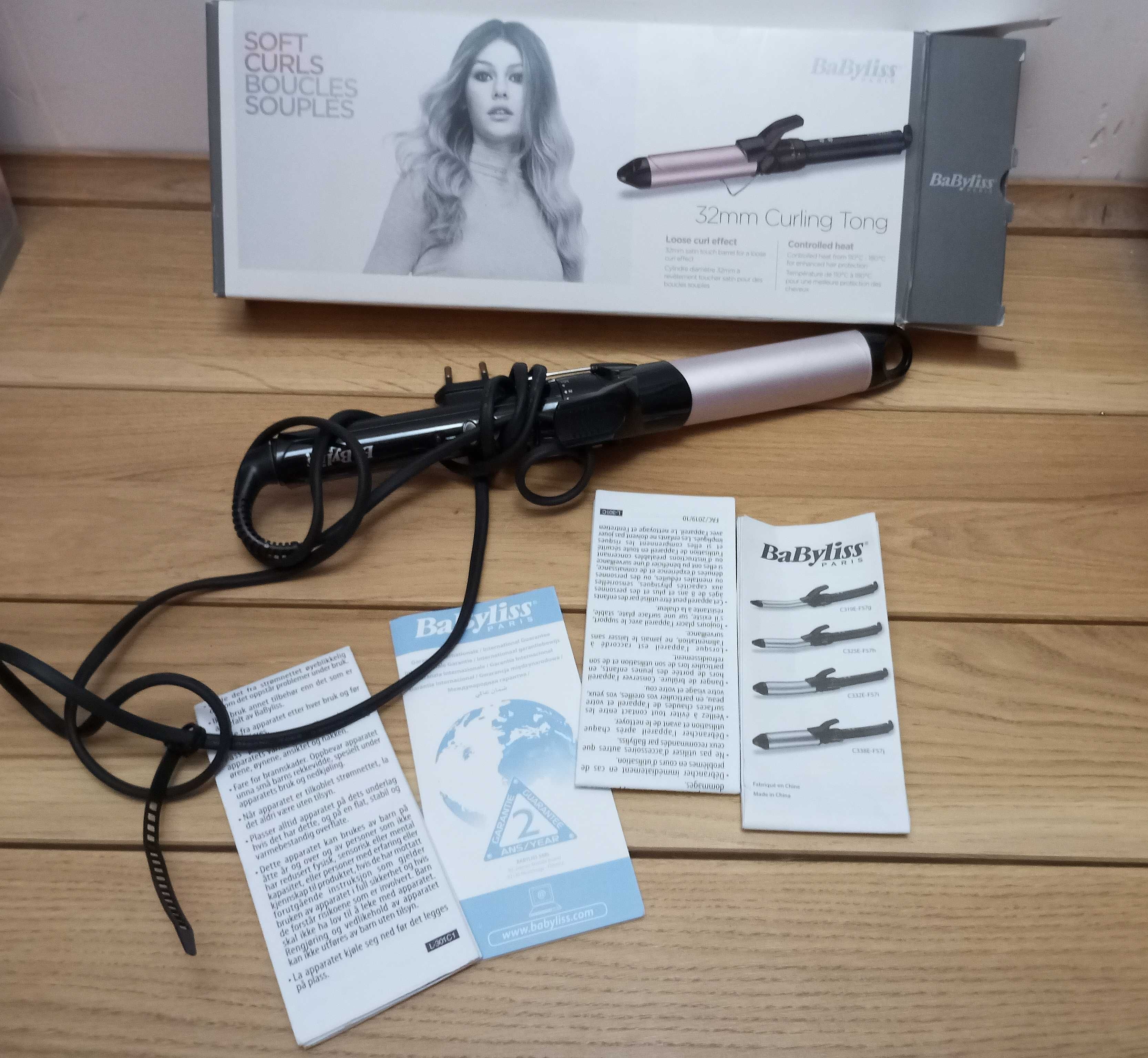 Nowa lokówka do włosów BaByliss 32mm Curling Tong