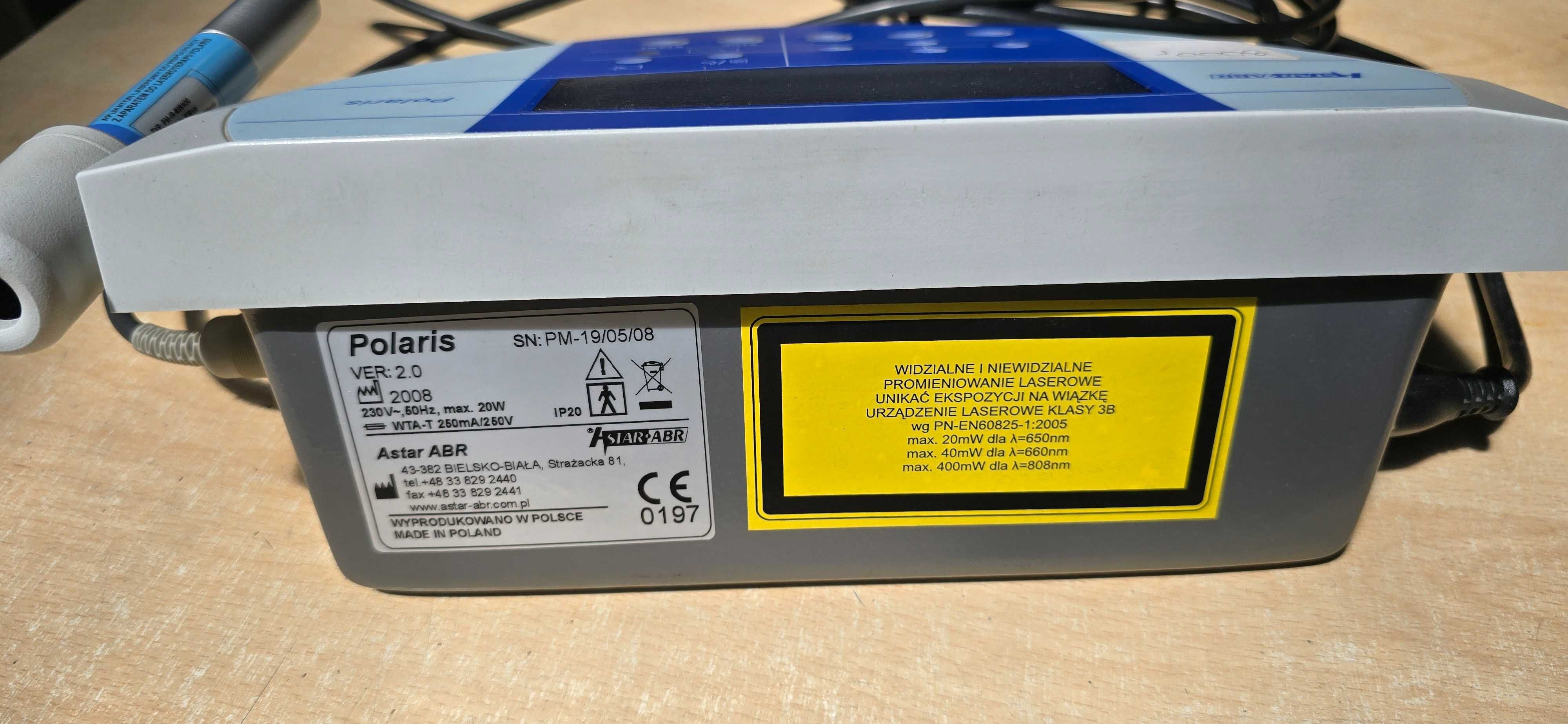 Polaris 2 – aparat do laseroterapii + sonda IR 400 mW – stan jak nowy!