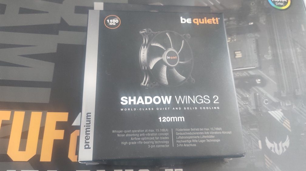 Новий вентилятор be quiet shadow wings 2 120mm 3pin