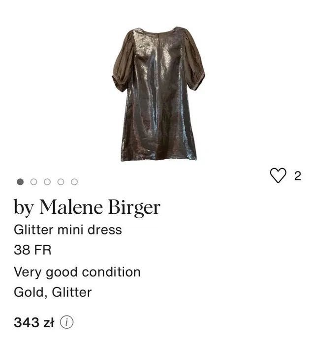 Sukienka len couture house Malene Birger