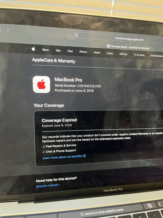 MacBook pro 2019 i5