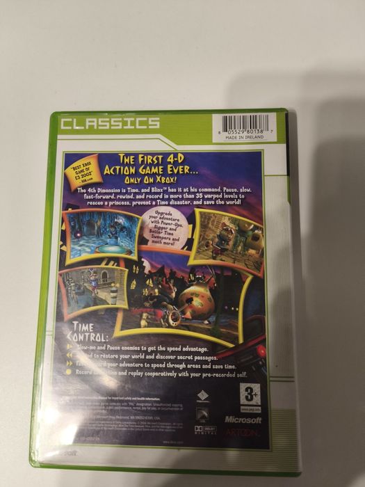 Jogo Xbox Blinx com manual