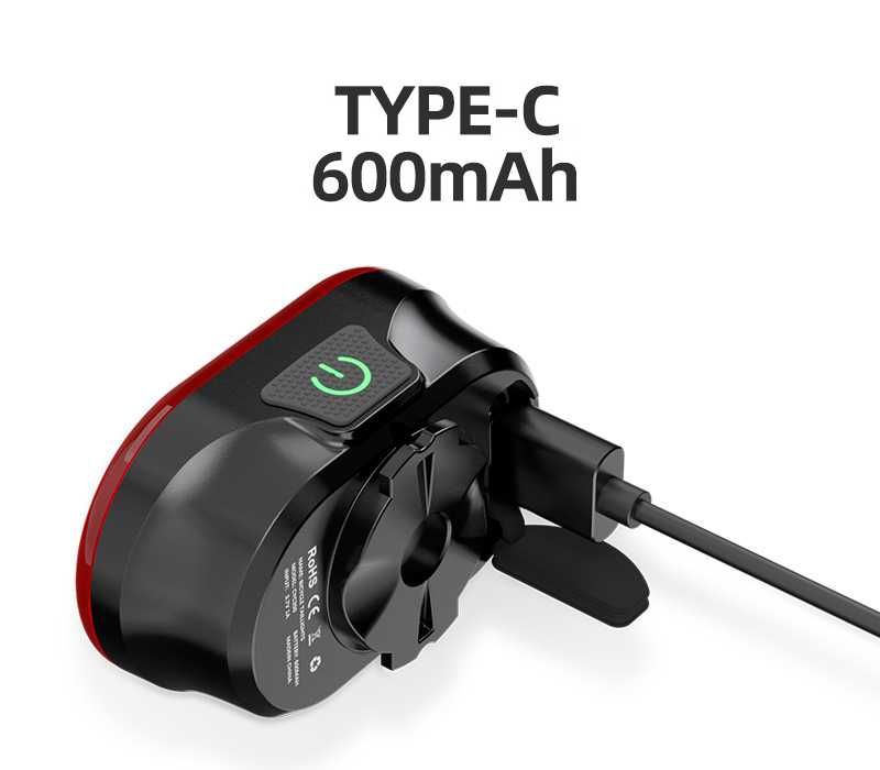 CYCLAMI CY200 600mAh! Задняя велофара, стоп-сигнал, габарит